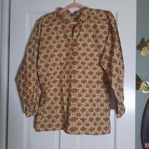 Geoffrey Beene Red and Cream Floral Men's Jacket